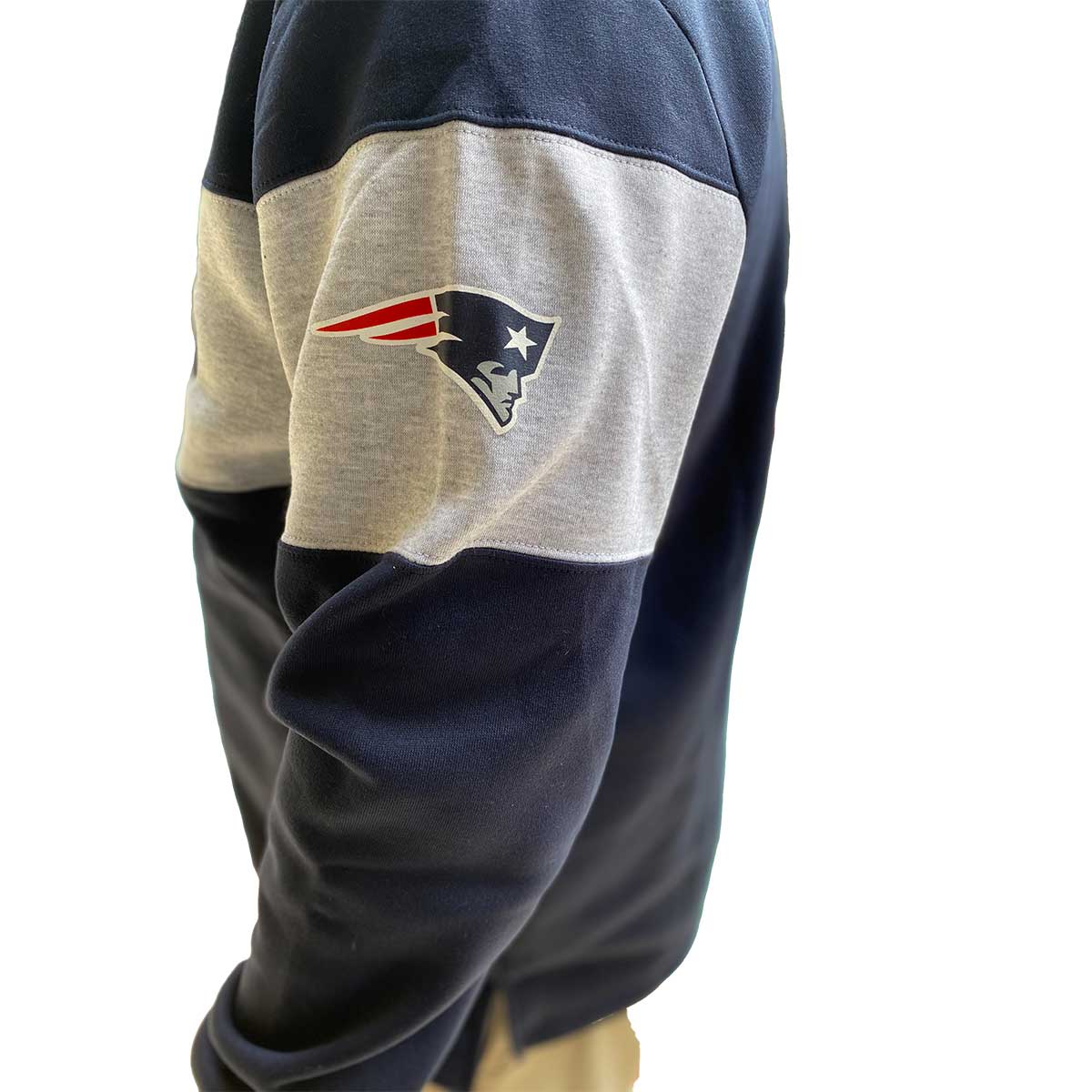 Mens New England Patriots Sweatshirt Navy & Gray – Rock N Sport Store