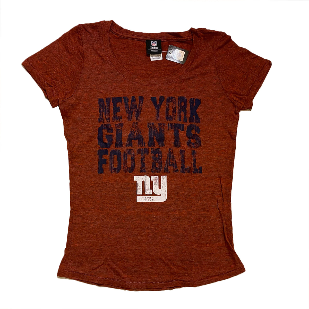 Rock N Sport Store Womens New York Giants Football Dark Red T-Shirt