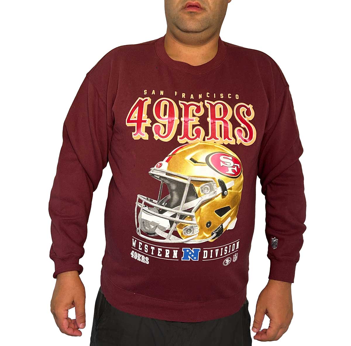 San Francisco 49ers Mens Burgundy Sweatshirt – Rock N Sport Store