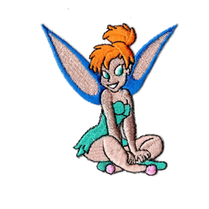 Tinkerbell Embroidered Iron On Patch