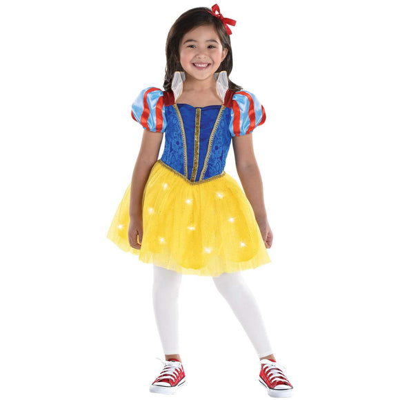 Snow White Light UP Disney Costume, Child (MD, 8-10)