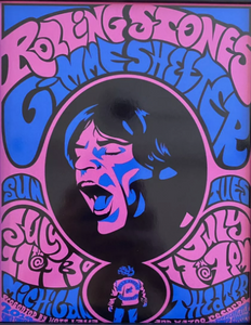 Rolling Stones Psychedelic "Gimme Shelter" Poster