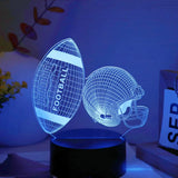 3D Color Changing Night Light - Football & Helmet