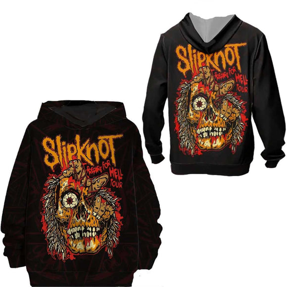 Mens Lightweight Slipknot Prepare for Hell Tour Hoodie XL