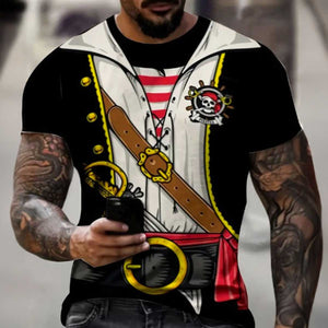 Mens Pirate T-Shirt Costume (MD)