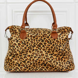 Animal Print Brushed Weekender Bag