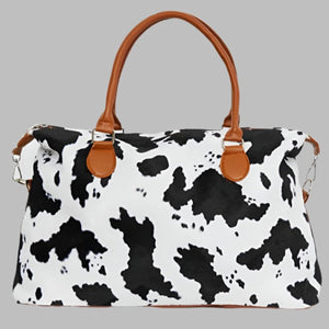 Animal Print Brushed Weekender Bag