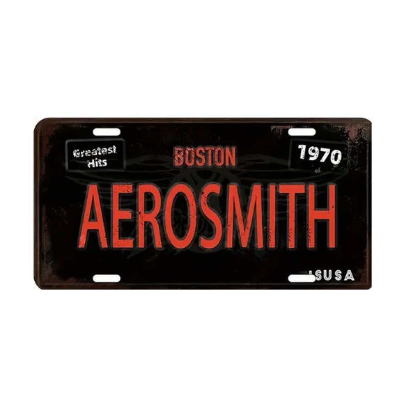 Aerosmith License Plate 1970 USA Greatest Hits