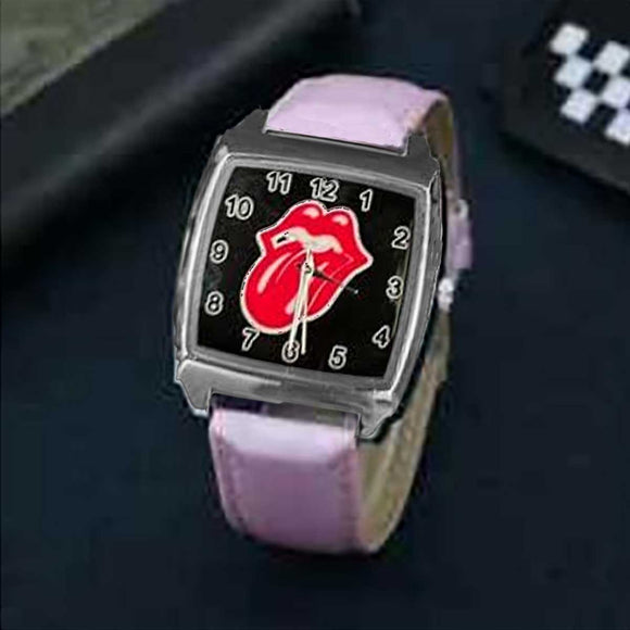 Womens Rolling Stones Watch, Pink