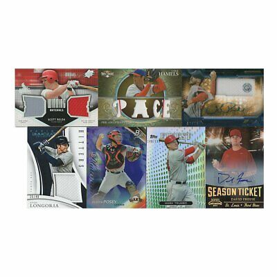 7 Card MLB Lot Baseball Cards Sports Game Worn Jersey Serial Number – Rock  N Sport Store